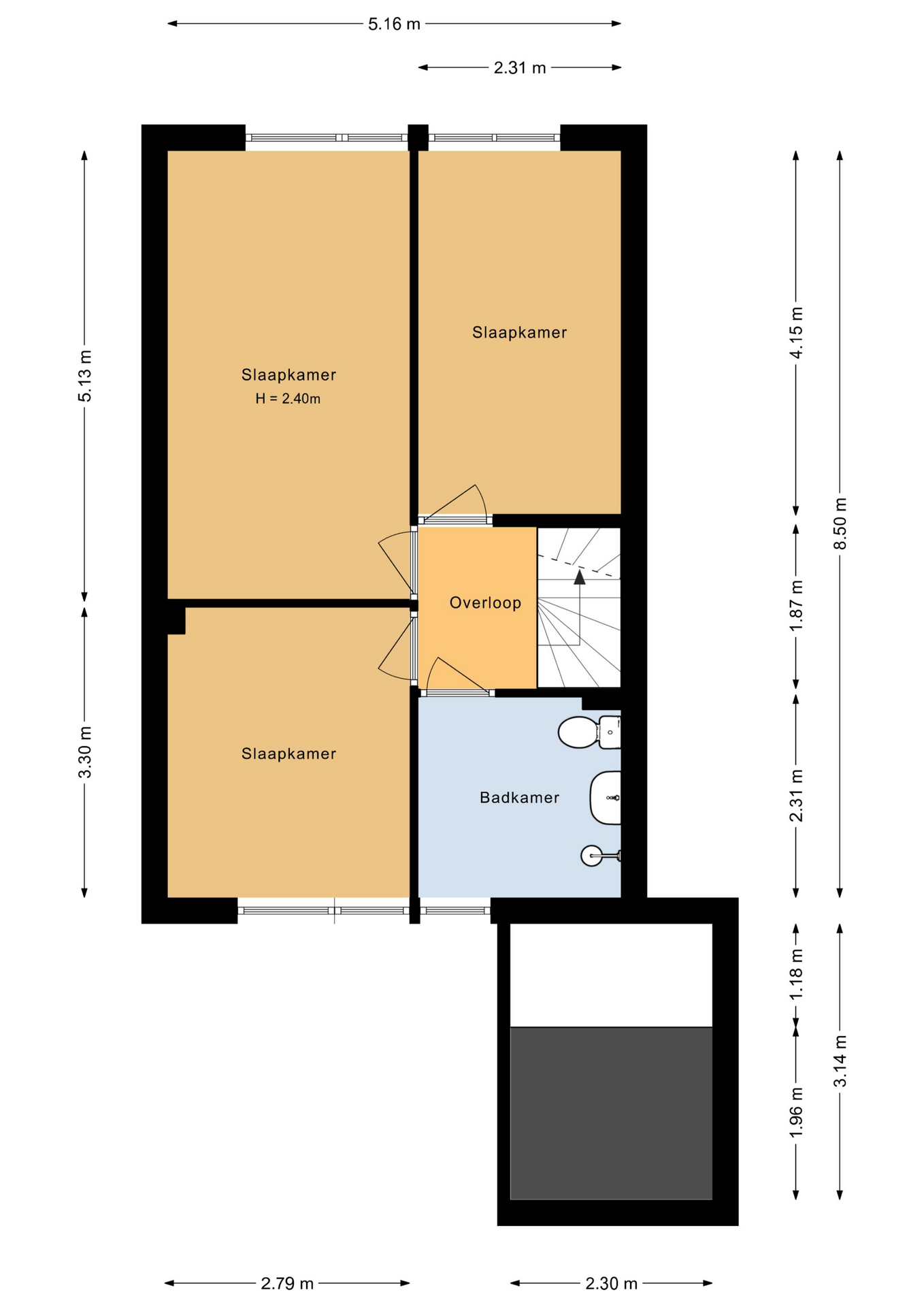 Punter 33 30 - 8242 EN - lelystad-plattegrond-2